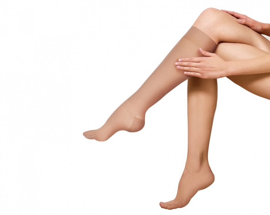Types of compression stockings by pressure class and knitting technology