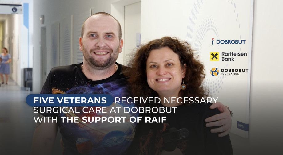 5 Veterans Receive Surgical Care at Dobrobut with Support from Raiffeisen